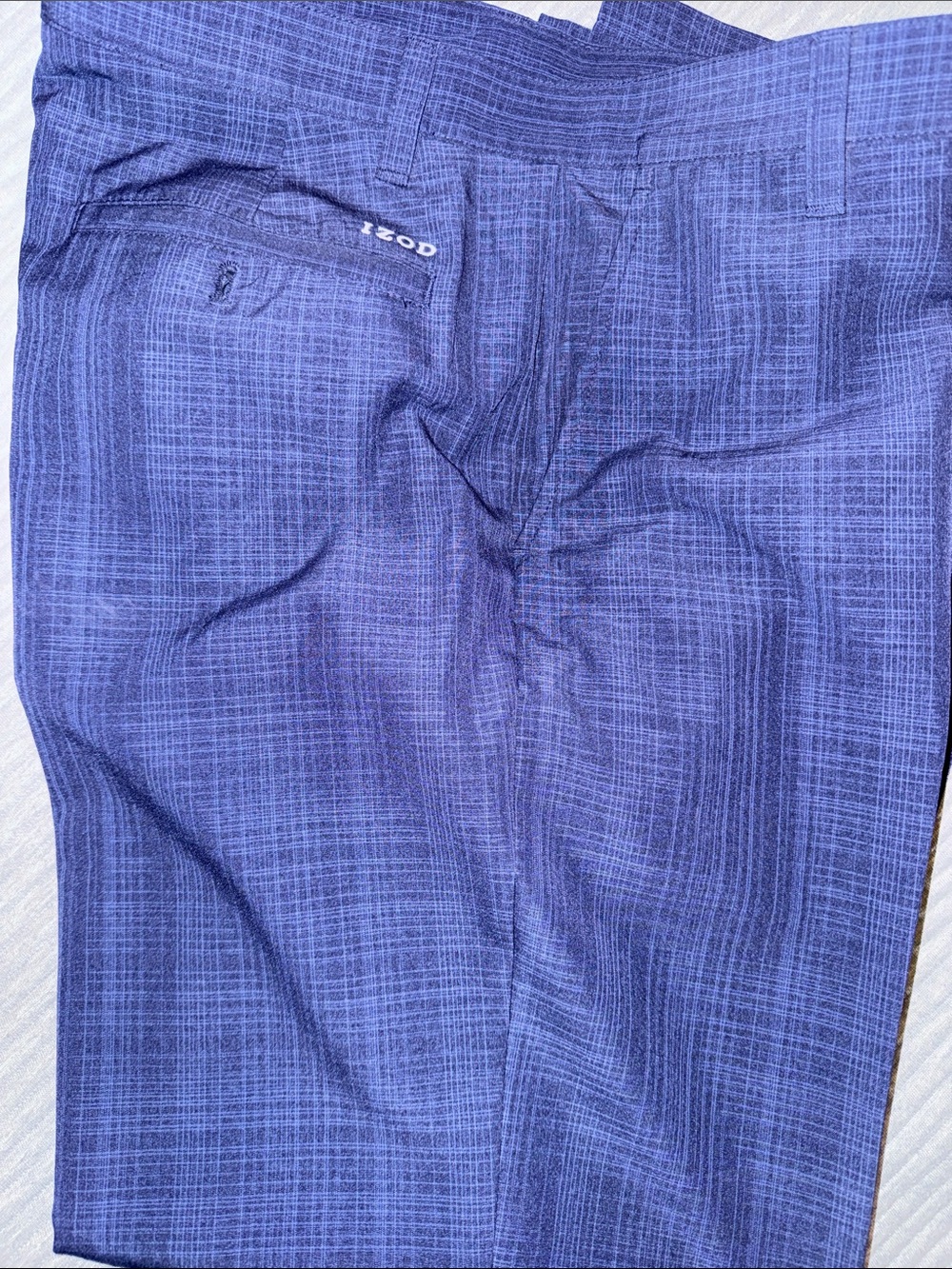 Izod Blue Crosshatch Golf Pants Size 36x32